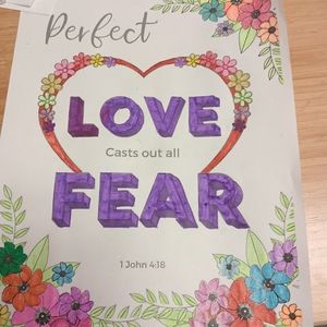 Inspirational adult coloring